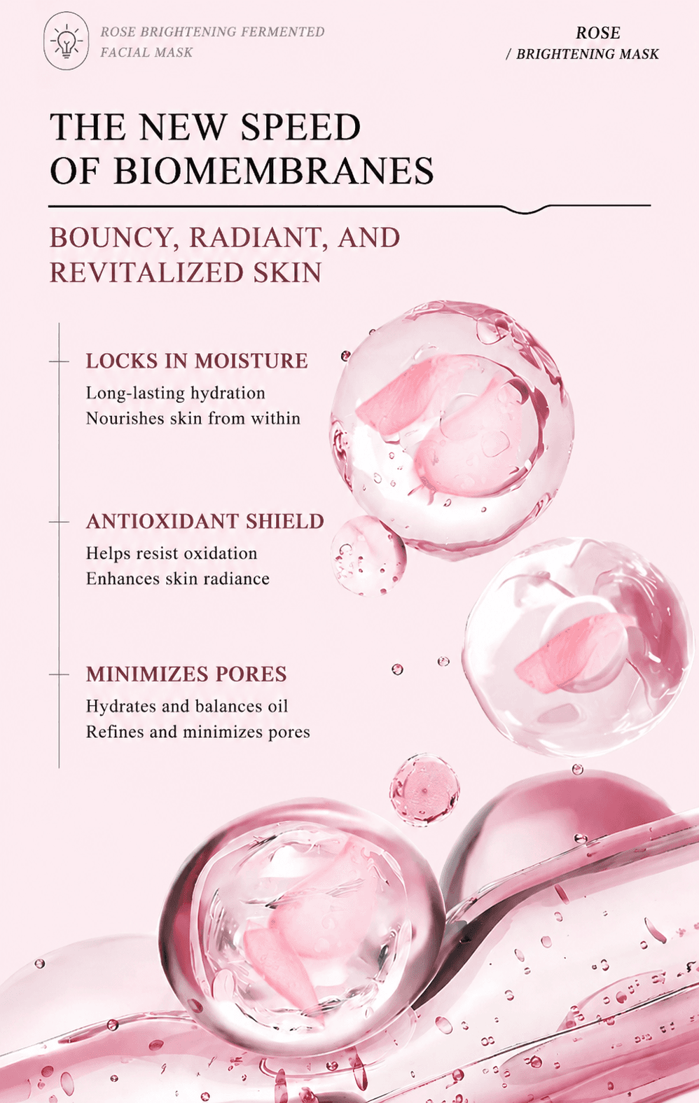 Rose Brightening Fermented Mask view 4